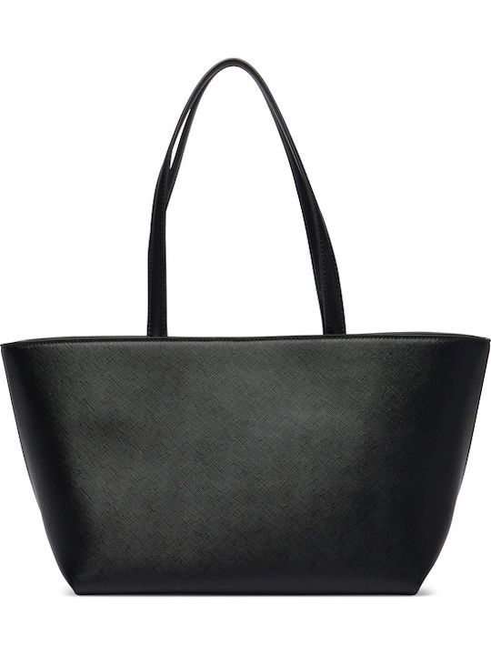 Black Leather Women's Tote Bag