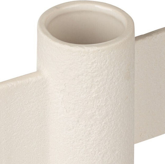 Estia Decorative Ceramic Vase White Y15.5cm