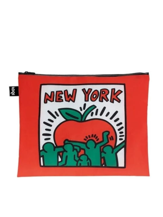 Keith Haring Untitled Andy Mouse New York Recycled Material Zippered Pouches 3-Piece Set Loqi Keith Haring Untitled Andy Mouse New York Recycled Material Zippered Pouches 3-Piece Set Loqi