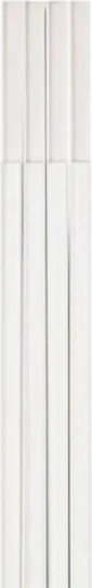 Hama Cable Channel 4 Pieces Self-Adhesive Semicircular 100 x 1.1 x 1 cm PVC White Model 00220980
