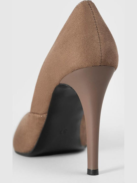Suede Pointed-Toe Heels Purop