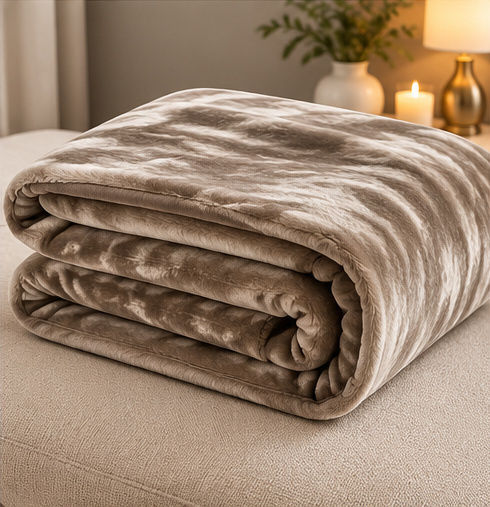 Decotelia Single Blanket 160x240 cm Cappuccino