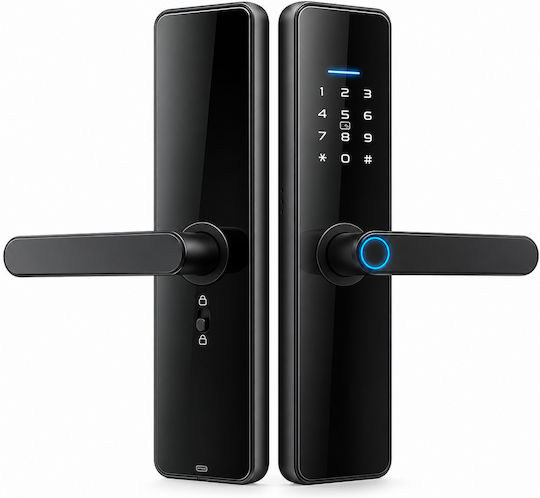 TTLOCK Електронна ключалка с Wi-Fi Черна