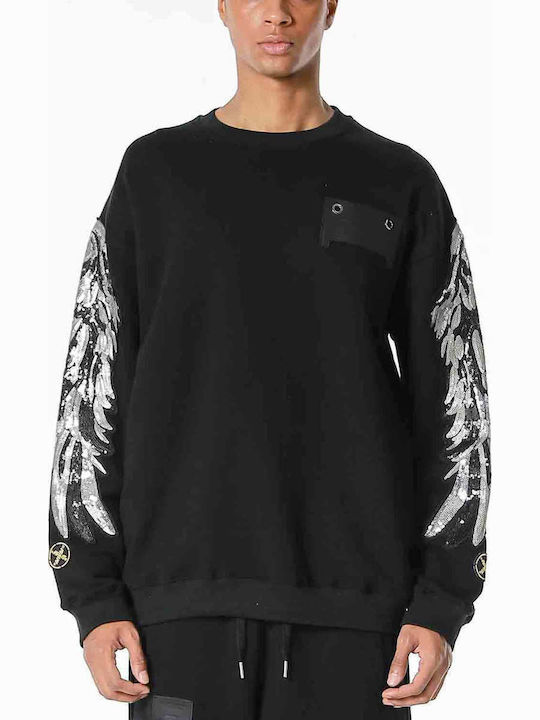 Mod Wave Movement Damen-Sweatshirt Schwarz