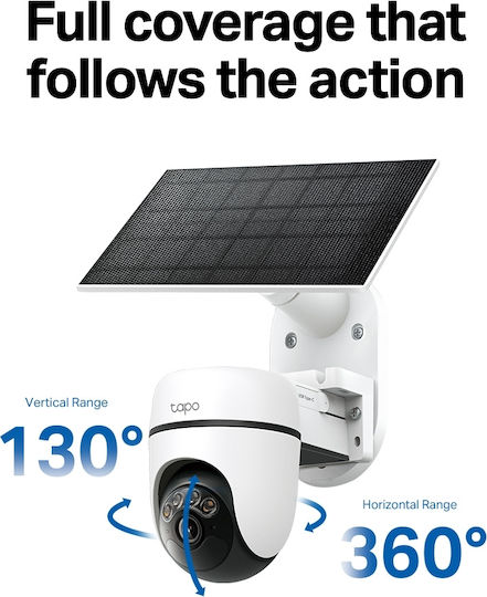 TP-Link Solar Cam 2K Pan Tilt Камера за видеонаблюдение 2-Cam Kit HB112