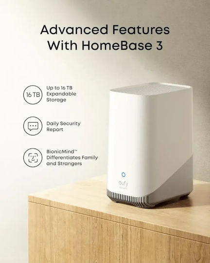 Eufy SoloCam E42 Überwachungssystem mit 4 drahtlosen IP-Kameras, 8 MP und Steuerzentrale