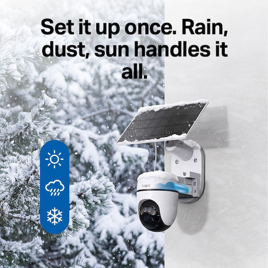 TP-Link Solar Cam 2K Pan Tilt Камера за видеонаблюдение 2-Cam Kit HB112