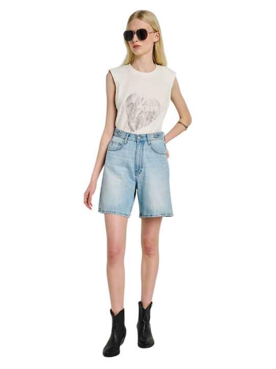 Damen-Jeansshorts Blau