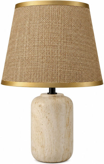 Ankor Ceramic Table Lamp with Beige Shade and Gold Base Ankor Ceramic Table Lamp with Beige Shade and Gold Base
