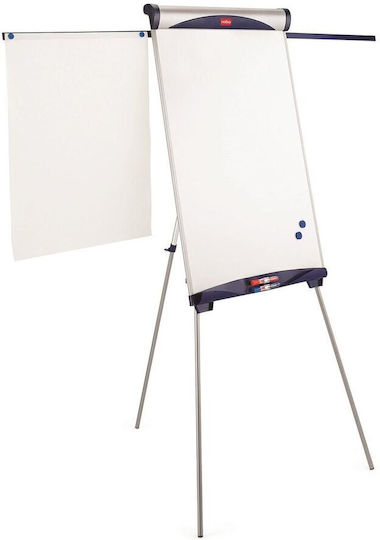 Nobo Impression Pro Flipchart Lacquered Steel Extendable Arms Tripod Magnetic + Marker White Tray