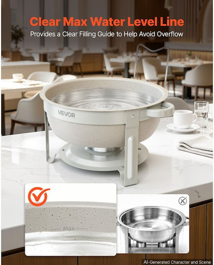 Vevor Bain-Marie zum Servieren 5,7 l