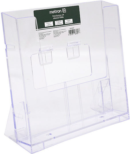 Metron Acrylglas Broschüren-Halter A4