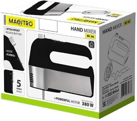 Maestro Ръчен Миксер 500 W Черен