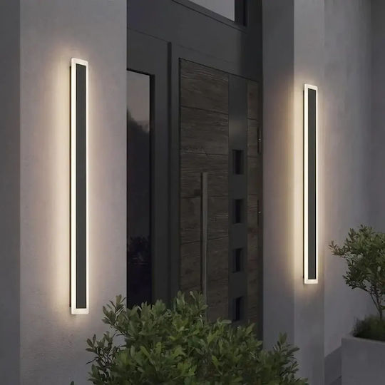 Rovo 2835 Линеен стенен LED осветител IP65 36W с топла бяла светлина 120x8x5 см
