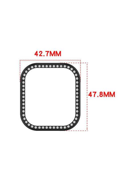 Redmi Watch 6 Active Diamond Halbabdeckende Hohle PC-Uhrenschutzhülle Satine Starlight
