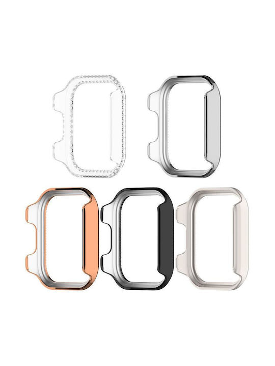 Redmi Watch 6 Active Diamond Halbabdeckende Hohle PC-Uhrenschutzhülle Satine Starlight