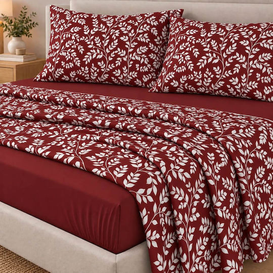Astron Italy Irida King Size Sheet Set 245x260cm Dusty Pink (4pcs)
