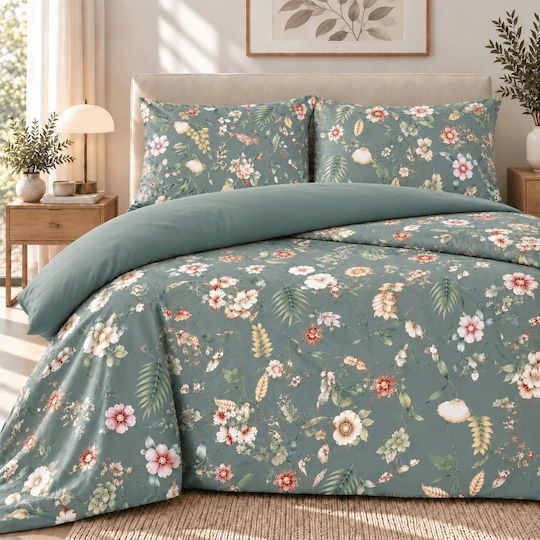 Astron Italy Ortensia Single Bed Sheet Set 175x260cm Dusty Rose (3pcs)