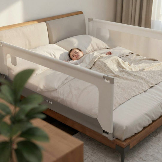 Tulano Foldable Metal Bed Rail Guard in Grey 160 cm