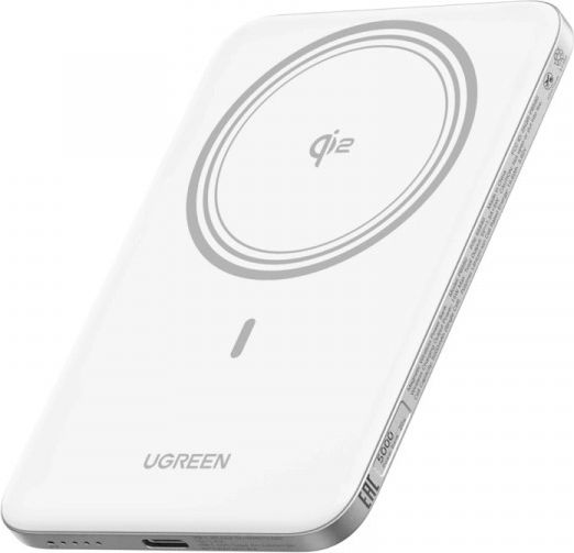 Ugreen PB580 MagSafe Външна Батерия 5000mAh 15W с USB-C Порт Power Delivery Бяла