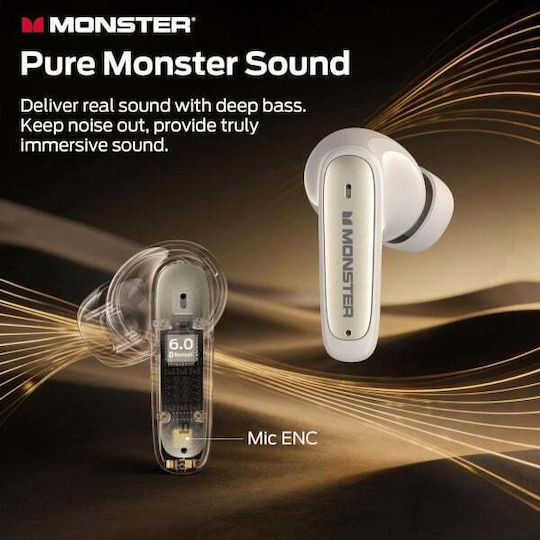 N-Lite 310 In-Ear Bluetooth Kopfhörer mit Schweißbeständigkeit und Ladekoffer Beige