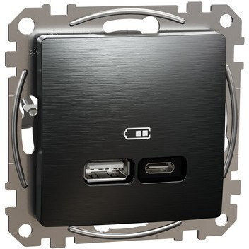 Schneider Electric Single Grey Power Socket
