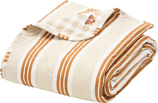 A-s Cole Tagesdecke für Doppelbett aus Polyester Beige 220x240cm