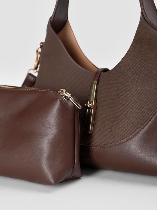 Damen-Hobo-Tasche Braun