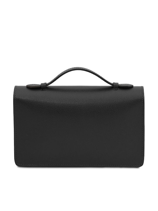 Black Leather Women's Clutch