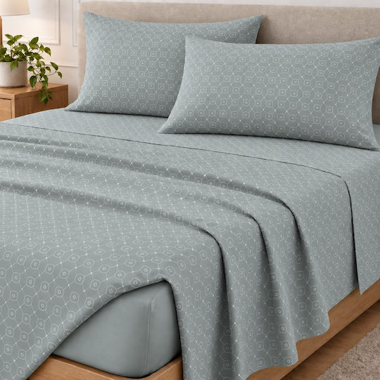 Astron Italy Giulia Super-Double Set 4 pcs 245x260 cm Blue Astron Italy Giulia Super-Double Set 4 pcs 245x260 cm Blue