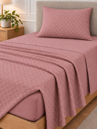 Astron Italy Giulia Super-Double Bed Sheet Set 245x260cm Blue (4pcs)