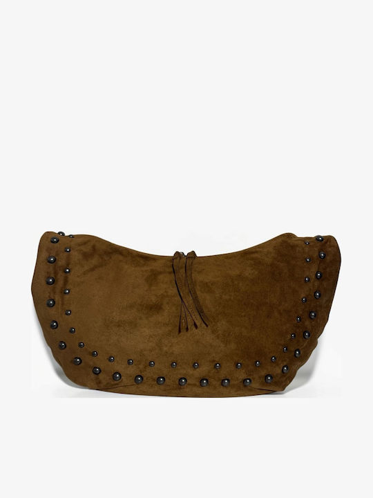 Eliza Women's Hobo Bag Suede Tabac Brown