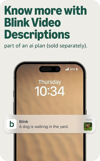 Blink Wireless Doorbell with Camera Wi-Fi White