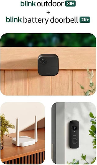 Blink Wireless Video Doorbell Wi-Fi Compatible with Alexa Black