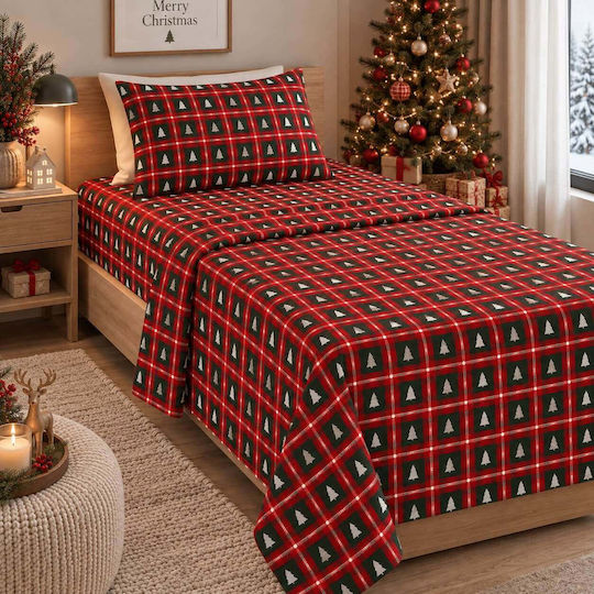 Astron Italy Super-Double Bed Sheet Set 245x260cm Multicolour (4 Pieces)