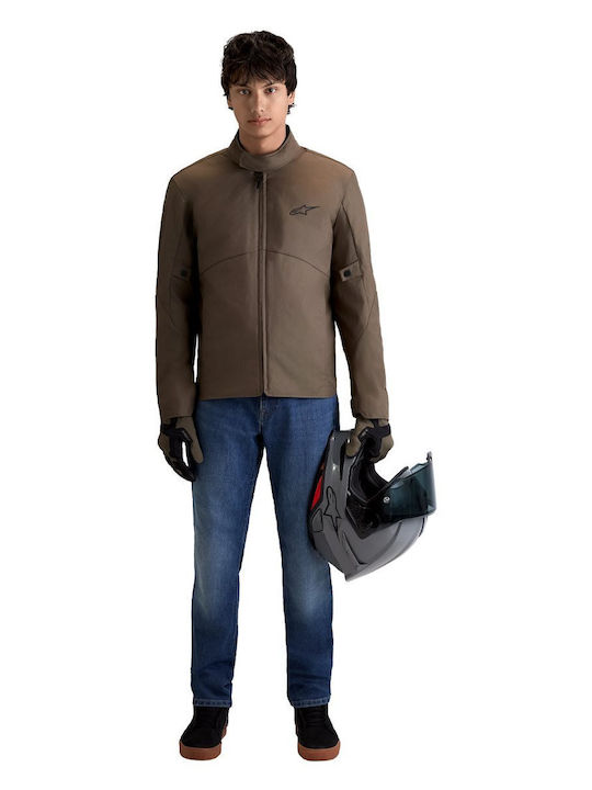 C-1 WP Winter Men's Waterproof Brown Riding Jacket