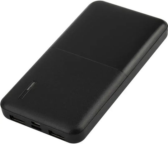 Setty SPB10B Power Bank 10000mAh cu 2 Porturi USB-A Negru