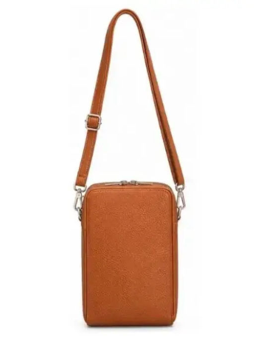 Damen-Handytasche in Tabakbraun B255-B