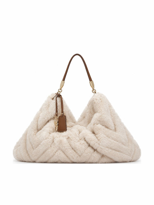 Fur Women's Shopper Bag Beige
