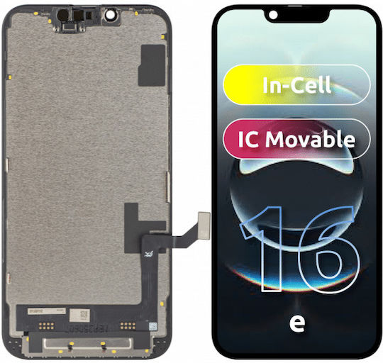 O ecran cu Mecanism Tactil pentru Apple iPhone 16e (Negru)
