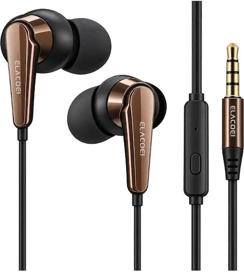 EV-190 EV190 In-ear Handsfree με Βύσμα 3.5mm Μαύρο