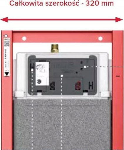 Tece Built-in Plastic Toilet Flush Rectangular Low Pressure