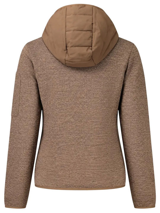 Long Women's Brown Denim Jacket
