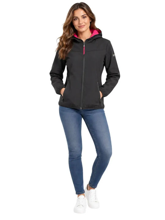 Softshell Women's Jacket Black/Pink
