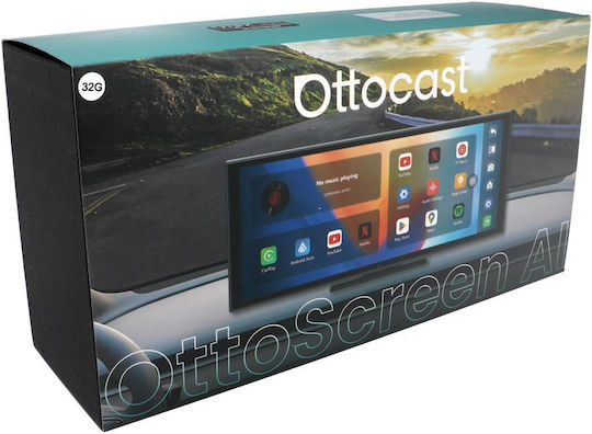 Ottocast N95c Ecran Tablou De Bord Auto Bluetooth GPS Control Vocal AI 4GB RAM 32GB Spațiu De Stocare Negru