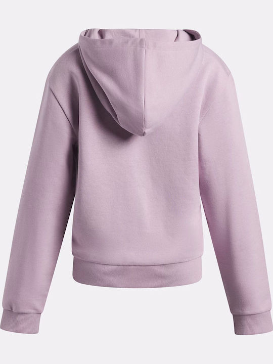 Under Armour Fleece Kids Hooded Sweatshirt with Pockets Purple Rival Fleece
