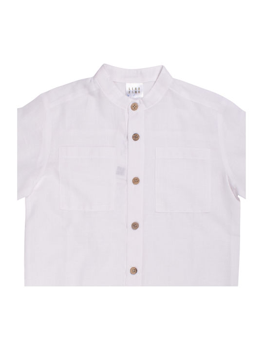 Kids Long-Sleeved White Shirt