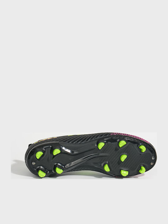 FG 3356560003-Black Kids Soccer Cleats with Molded Black Cleats