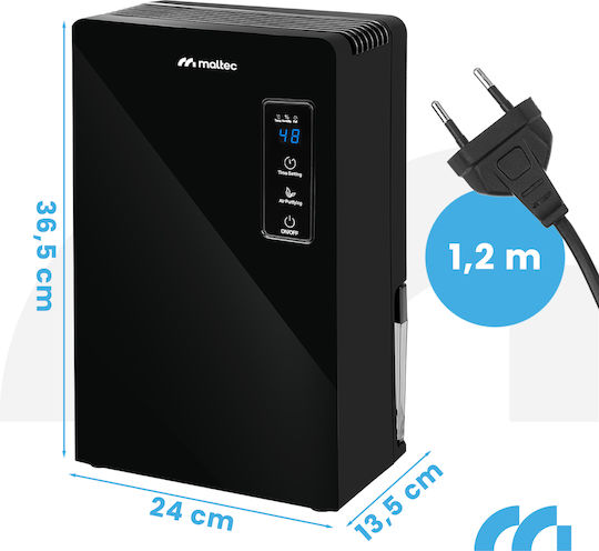 DH-2200 Θερμοηλεκτρικός (Peltier) Αφυγραντήρας 0.7lt Μαύρος