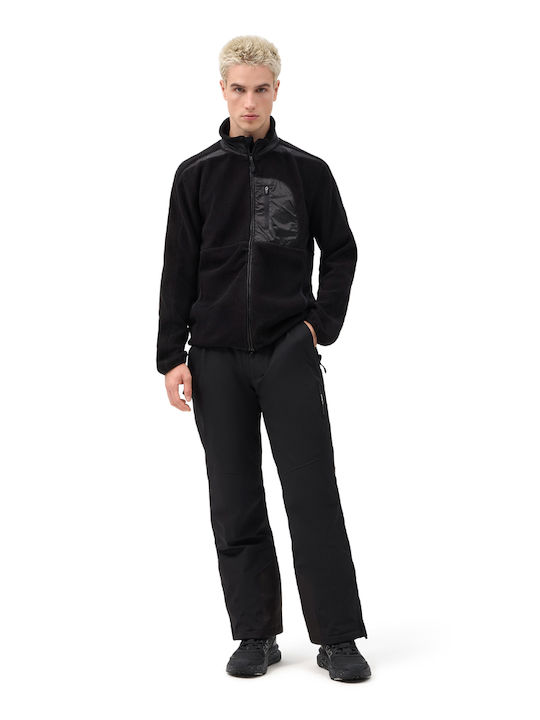 Men's Hooded Fleece Jacket Black